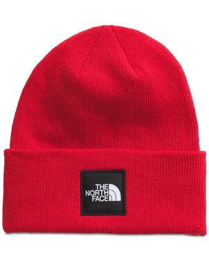 The North Face Deep Fit Big Box Beanie - Red