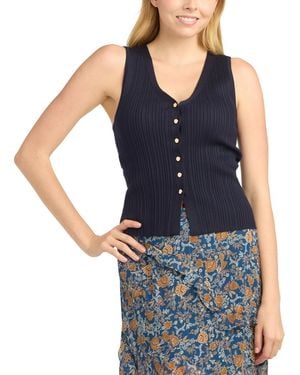 Bcx Halter Vest Sweater - Blue