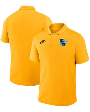 Nike West Virginia Mountaineers Vault Victory Dri-fit Polo Shirt - Orange