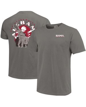 Image One Alabama Crimson Tide Comfort Colors Team Statue T-shirt - Gray
