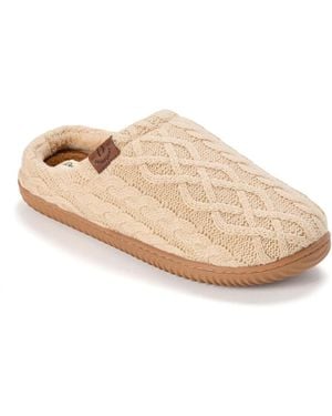 Dearfoams Case Casual Clog Slippers - Natural