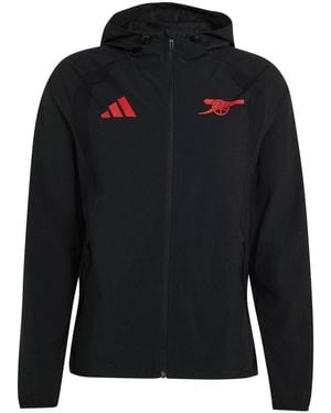 adidas Arsenal Tiro Travel Full-zip Windbreaker - Blue
