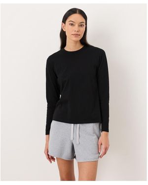 Pact Cotton Slub Organic Long Sleeve Tee - Black