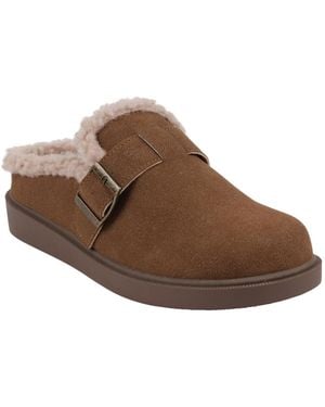 Gc Shoes Vallery Cozy Shearling Slip On Mules - Brown