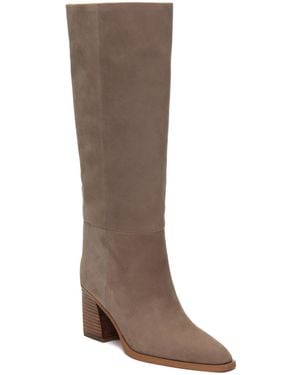 Kenneth Cole Jackson Knee High Block Heel Boots - Brown