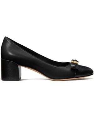 Kate Spade Deco Bow Smooth Leather Ballet Pumps - Black