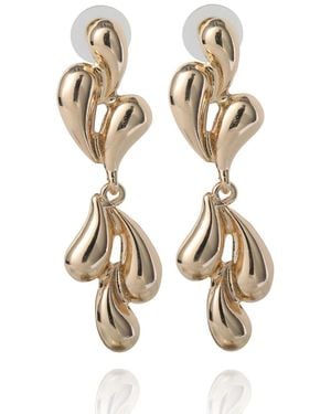 BCBGeneration Bcbg Generation Sculptural Heart Drop Earrings - Metallic