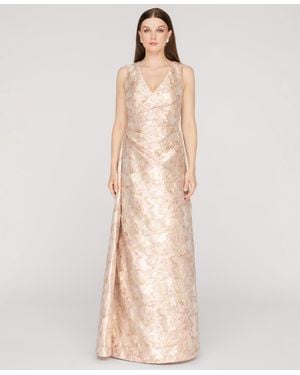 JS Collections Deborah Sleeveless Side Wrap Gown - Natural