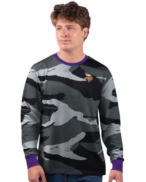 Starter Gray Minnesota Vikings Thursday Night Gridiron Long Sleeve T-shirt - Multicolor