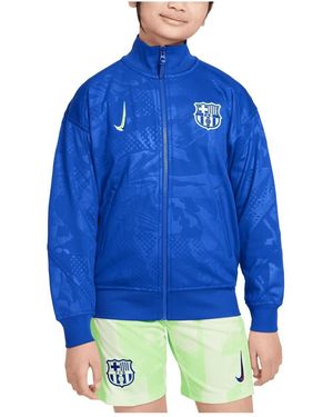 Nike Big Boys And Girls Barcelona 2024/25 Third Academy Pro Anthem Full Zip Jacket - Blue