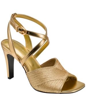 Donna Karan Brooks Strappy Dress Sandals - Metallic
