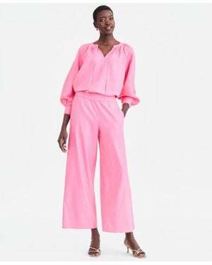 INC International Concepts Hr Po Wide Leg - White