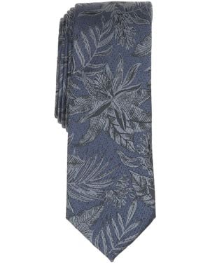 BarIII Santo Floral Tie - Gray