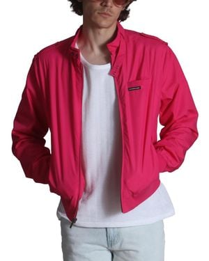Members Only Classic Iconic Racer Jacket (slim Fit - Red