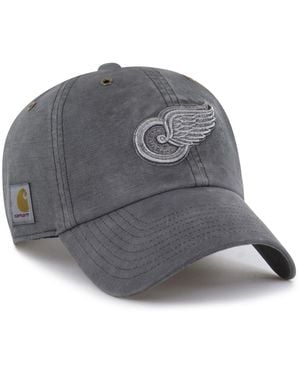 '47 X Carhartt Detroit Red Wings Clean Up Adjustable Hat - Gray