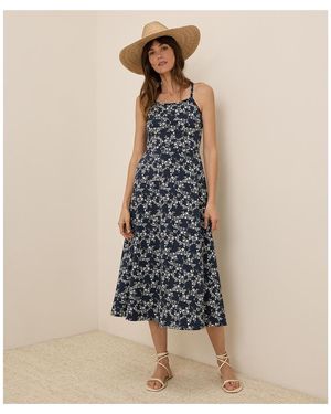 Pact Fit & Flare Midi Dress - Blue