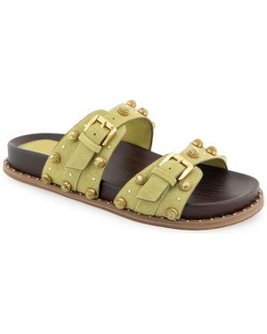 Kenneth Cole Deardra Footbed Flat Sandals - Multicolor