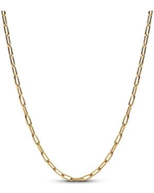 PANDORA 14k Elongated Link Chain Necklace - Metallic
