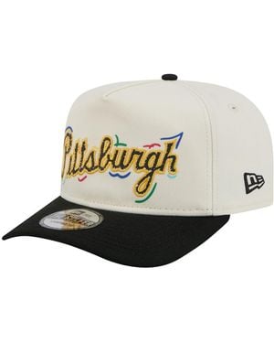 KTZ Pittsburgh Pirates Team Scribble Golfer Adjustable Hat - White