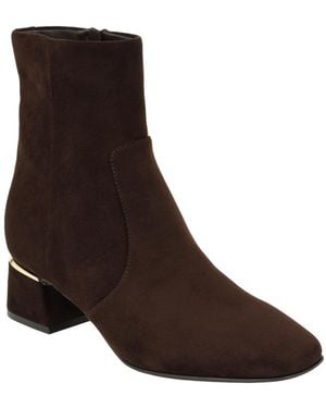 Calvin Klein Rizy Block Heel Booties - Brown