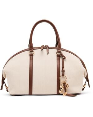 Anne Klein Bowler Medium Satchel Handbag - Pink