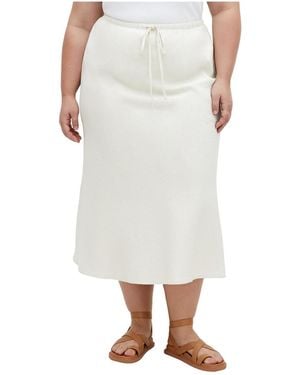 City Chic Vivien Skirt - White