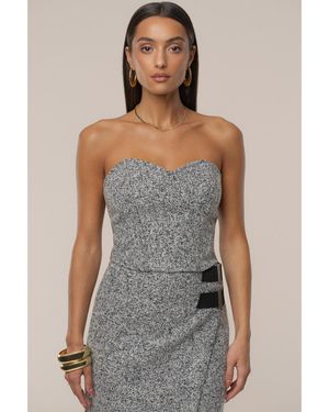 JLUXLABEL All You Need Tweed Corset - Gray