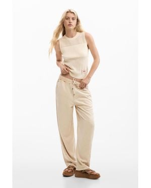 Desigual Distressed Effect Jeans - White