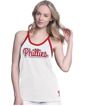 G-III 4Her by Carl Banks Â Philadelphia Phillies Curveball Tank Top - White