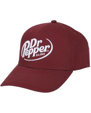 Dr. Pepper Dr Pepper Embroidered 3d Logo Red Traditional Adjustable Hat