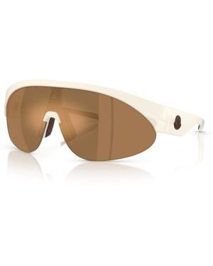 Moncler Mirrored Oval Sunglasses Me8019u - White