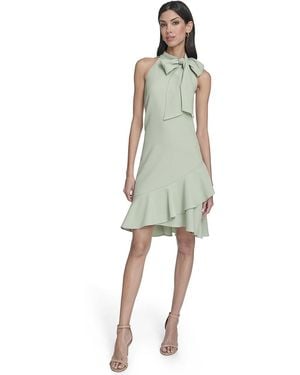 Vince Camuto Signature Stretch Halter Neck Dress - Green