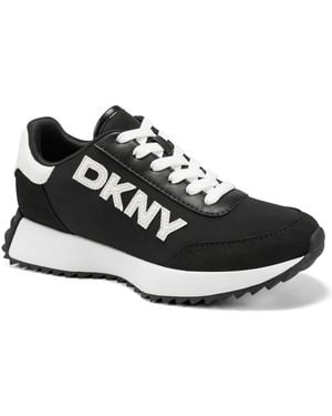 DKNY Niva Lace-up Sneakers - Black