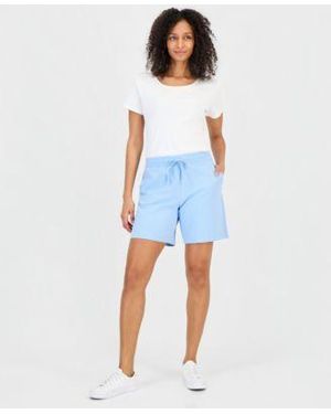 Style & Co. Style Co Mid Rise Sweatpant Shorts Created For Macys - White