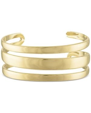 BEN ONI 18k Gold-plated Stainless Steel Multi-row Cuff Bracelet - Metallic