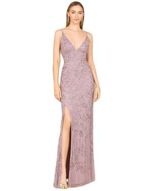 Lara Embellished Gown - Purple