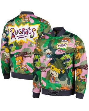 FREEZE MAX Rugrats Graphic Satin Full-snap Jacket - Green