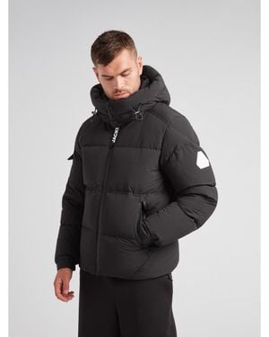 Jacket Ez Water Hooded Puffer Racer Jacket - Gray