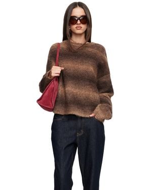 Lioness Long-sleeve Crewneck Sweater - Red