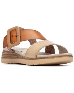 Xti Small Wedge Sandals Refresh By - Brown