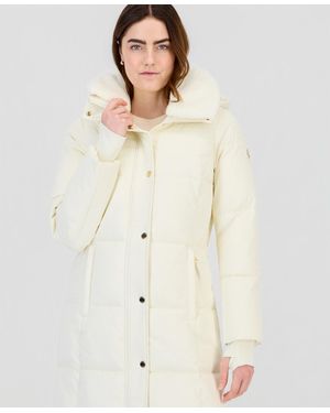 Michael Kors Sherpa-lined Puffer Coat - Natural