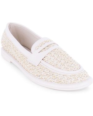 Tahari Meadow Slip-on Loafers - White