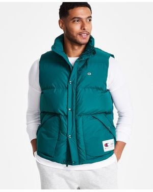 Champion Solid-color Quilted Puffer Vest - Blue