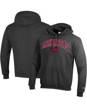 Champion Alabama Crimson Tide Arch Over Logo Pullover Hoodie - Black