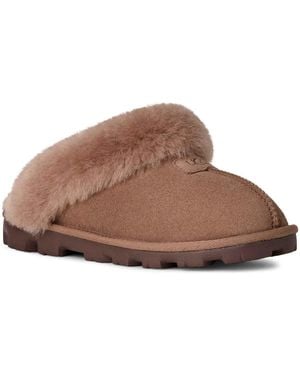 UGG Coquette Slip On Slide Slippers - Brown