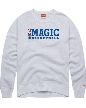 Homage And Orlando Magic Logoman Retro Tri-blend Raglan Sweatshirt - Gray
