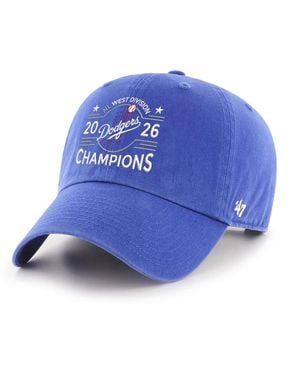'47 Los Angeles Dodgers 2026 Nl West Division Champions Clean Up Adjustable Hat - Blue