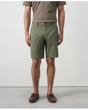 Mango Slim-fit Chino Cotton 10.12" Bermuda Shorts - Green