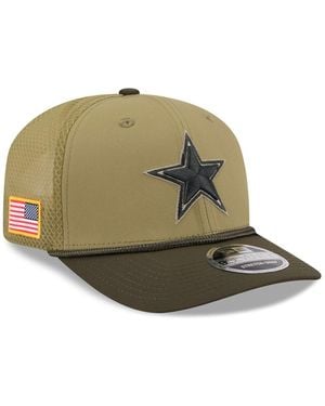 KTZ Dallas Cowboys 2025 Salute To Service 9seventy Adjustable Hat - Green