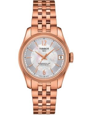 Tissot Swiss Automatic T-classic Ballade Rose Gold-tone Pvd Stainless Steel Bracelet Watch 30.6mm - Multicolor